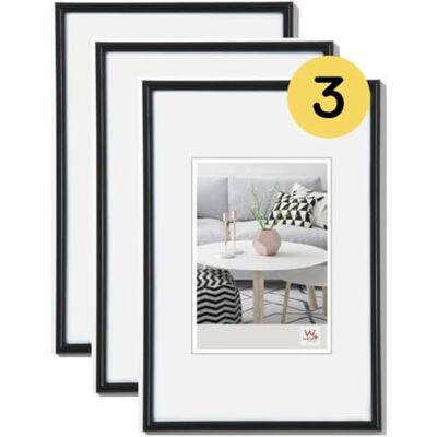 walther design Tavelram Svart 15 x 20 cm 3-pack, Galeria plastram KB520H3 walther design Tavelram Svart 15 x 20 cm 3-pack, Galeria plastram KB520H3