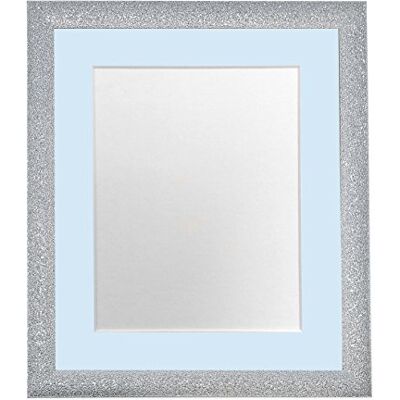 FRAMES BY POST Ramar av PoST Glitz silver fotoram med blå montering 40 x 30 bildstorlek 30 x 25 cm plastglas FRAMES BY POST Ramar av PoST Glitz silver fotoram med blå montering 40 x 30 bildstorlek 30 x 25 cm plastglas
