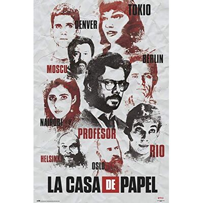 Grupo Erik Money Heist affisch 61 x 91,5 cm Grupo Erik Money Heist affisch 61 x 91,5 cm