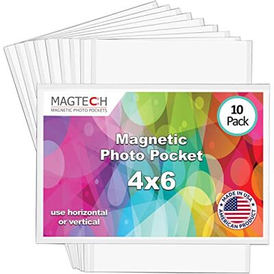 Magtech Magnetisk fotoficka bildram, vit, 10 x 15 cm Magtech Magnetisk fotoficka bildram, vit, 10 x 15 cm