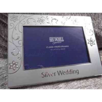 Shudehill Giftware Silver bröllop 25-årsjubileum fotoram Shudehill Giftware Silver bröllop 25-årsjubileum fotoram