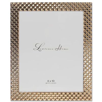 Lawrence Frames Lawrence ramar 8 x 10 guld metall bildram – diamantmönster Lawrence Frames Lawrence ramar 8 x 10 guld metall bildram – diamantmönster