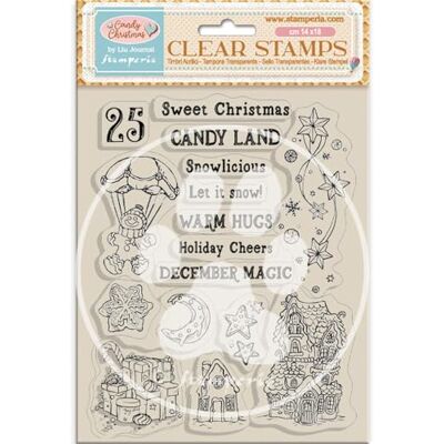 Stamperia Acrylic Stamp for Scrapbooking, Albums, Card Making, and Bullet Journalling, Transparent, Long Lasting, Easy to Clean, Perfect for Crafts and Gifting (Candy Christmas, Candy Land) Stamperia Acrylic Stamp for Scrapbooking, Albums, Card Making, and Bullet Journalling, Transparent, Long Lasting, Easy to Clean, Perfect for Crafts and Gifting (Candy Christmas, Candy Land)