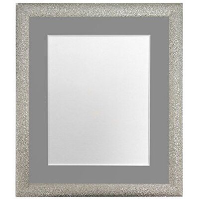 FRAMES BY POST Glitz champagne silver fotoram med mörkgrå montering 24 x 18 bildstorlek 45 x 30 cm plastglas FRAMES BY POST Glitz champagne silver fotoram med mörkgrå montering 24 x 18 bildstorlek 45 x 30 cm plastglas