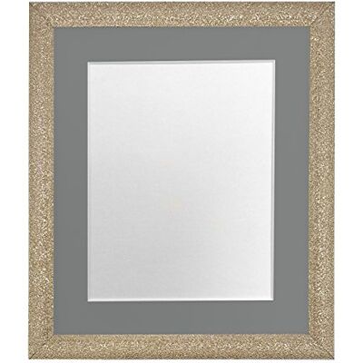 FRAMES BY POST Glitz guld fotoram med mörkgrå montering 30 x 30 cm bildstorlek 20 x 20 cm plastglas FRAMES BY POST Glitz guld fotoram med mörkgrå montering 30 x 30 cm bildstorlek 20 x 20 cm plastglas