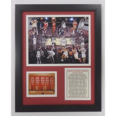 Legends Never Die NCAA Indiana Hoosiers Basketball Greats Double Matted Photo Frame, 12" x 15", (12441U) Legends Never Die NCAA Indiana Hoosiers Basketball Greats Double Matted Photo Frame, 12" x 15", (12441U)