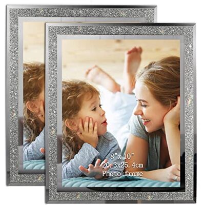 Calenzana Artsay 20 x 10 bildramar gnistrande glas fotoram, fristående 20 x 25 cm, 2-pack Calenzana Artsay 20 x 10 bildramar gnistrande glas fotoram, fristående 20 x 25 cm, 2-pack