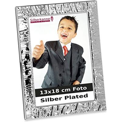 SILBERKANNE Bildram våg smal 13 x 18 cm foto silver pläterad silverpläterad i premium utförande SILBERKANNE Bildram våg smal 13 x 18 cm foto silver pläterad silverpläterad i premium utförande