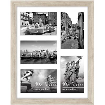 Americanflat 28x36 cm Collage Fotoram med Splittersäkert Glas Passar Tre 10x15 cm Foton eller Ett 28x36 cm Foto Signature Collection Galleria Ramset för Bord och Väggdisplay Drivved Americanflat 28x36 cm Collage Fotoram med Splittersäkert Glas Passar Tre 10x15 cm Foton eller Ett 28x36 cm Foto Signature Collection Galleria Ramset för Bord och Väggdisplay Drivved