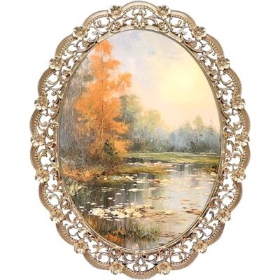 GIFTY GIFTY Gåva viktoriansk oval fotoram/15 x 20 cm för vertikal visning på bordsskivor perfekt för heminredning, bröllop, semester, examen eller andra milstolpar foton (guld) GIFTY GIFTY Gåva viktoriansk oval fotoram/15 x 20 cm för vertikal visning på bordsskivor perfekt för heminredning, bröllop, semester, examen eller andra milstolpar foton (guld)