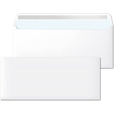 Global Vita kuvert, papperskuvert, amerikanska kuvert utan fönster, postkuvert för dokument, självhäftande kuvert vitt papper storlek 220 x 110 mm SIDI (500 st) Global Vita kuvert, papperskuvert, amerikanska kuvert utan fönster, postkuvert för dokument, självhäftande kuvert vitt papper storlek 220 x 110 mm SIDI (500 st)