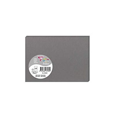Clairefontaine pollenkort, 110 x 155 mm, paket med 25 Kort Mörkgrått Clairefontaine pollenkort, 110 x 155 mm, paket med 25 Kort Mörkgrått