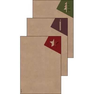 Sigel DP400 Julmotivpapper "Cutout Style", hantverkspapper, 100 gsm, A4, 25 ark Sigel DP400 Julmotivpapper "Cutout Style", hantverkspapper, 100 gsm, A4, 25 ark