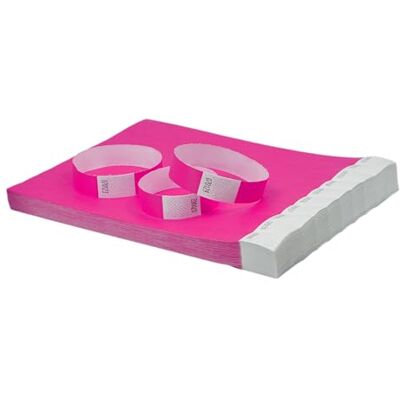 Avery Tyvek pappersarmband/armband – neonrosa – rivsäker – perfekt för evenemang, fester, fester TYVPK-50 Avery Tyvek pappersarmband/armband – neonrosa – rivsäker – perfekt för evenemang, fester, fester TYVPK-50