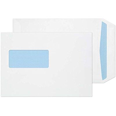 Blake Everyday 229 x 162 mm 90 Gsm Ficka Självförslutande Fönster Fl2084 Vit, Förpackning Med 500 Blake Everyday 229 x 162 mm 90 Gsm Ficka Självförslutande Fönster Fl2084 Vit, Förpackning Med 500