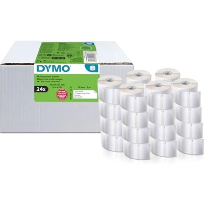 DYMO - LabelWriter 19x51mm - Vit - 24 rullar - Label DYMO - LabelWriter 19x51mm - Vit - 24 rullar - Label