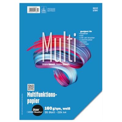 Staufen Stil multifunktionspapper, DIN A4, 160 g/m², färg vit – 2-pack med 35 ark vardera Staufen Stil multifunktionspapper, DIN A4, 160 g/m², färg vit – 2-pack med 35 ark vardera