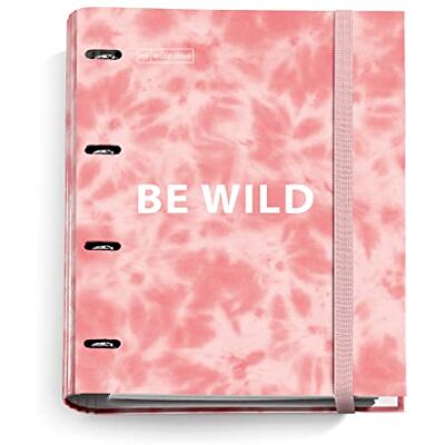Miquelrius Carpebloc Tie Dye, arkivmapp med 4 påfyllningsringar, 100 A4-ark med 5 mm rutnät, papper 90 g, rosa Miquelrius Carpebloc Tie Dye, arkivmapp med 4 påfyllningsringar, 100 A4-ark med 5 mm rutnät, papper 90 g, rosa
