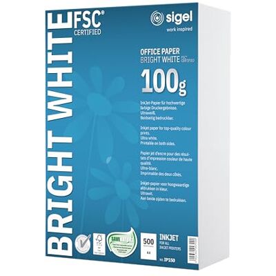 Sigel A4 kontorspapper – ljust vitt (250 ark) 500 Sheets Sigel A4 kontorspapper – ljust vitt (250 ark) 500 Sheets