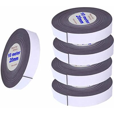 TUKA-i-AKUT 50 m x 2 cm magnettejp, självhäftande magnetband, magnetisk tejp, flexibla magnetremsor kan skäras till storlek, 5 x 10 meter längd, TKD9035-2 cm TUKA-i-AKUT 50 m x 2 cm magnettejp, självhäftande magnetband, magnetisk tejp, flexibla magnetremsor kan skäras till storlek, 5 x 10 meter längd, TKD9035-2 cm