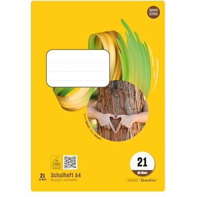 Staufen Style skolhäfte – 5 häften vardera, 32 ark, DIN A4, linjerat 21 (9 mm linjerat), 80 g/m² papper Staufen Style skolhäfte – 5 häften vardera, 32 ark, DIN A4, linjerat 21 (9 mm linjerat), 80 g/m² papper