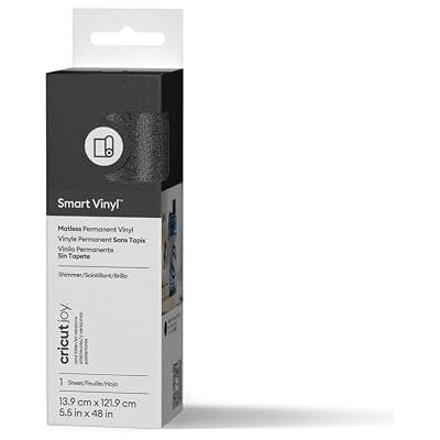 Cricut Smart Vinyl Permanent Joy 14 x 122 cm 1 ark (skimmer svart) Cricut Smart Vinyl Permanent Joy 14 x 122 cm 1 ark (skimmer svart)