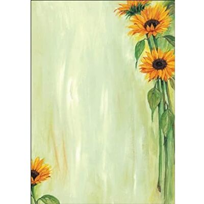Sigel DP694 skrivpapper "Sunflower", A4, 90 gsm, 25 ark Sigel DP694 skrivpapper "Sunflower", A4, 90 gsm, 25 ark