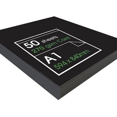 Artway Enviro A1 Svart Kort, 270g/m², 50 Lösa Ark, Återvunnet Djupsvart Kort, Perfekt för Tonteckning, Illustration, Montering & Presentation Artway Enviro A1 Svart Kort, 270g/m², 50 Lösa Ark, Återvunnet Djupsvart Kort, Perfekt för Tonteckning, Illustration, Montering & Presentation