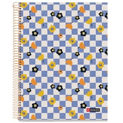 Miquelrius A4 fyrkantig anteckningsbok 5 mm, 120 mikroperforerade ark med 4 färger med flera ämnen, 70 g/m² ogenomskinligt papper, extra hårt papplock, spiral, 4 arkivborrar, Square Miquelrius A4 fyrkantig anteckningsbok 5 mm, 120 mikroperforerade ark med 4 färger med flera ämnen, 70 g/m² ogenomskinligt papper, extra hårt papplock, spiral, 4 arkivborrar, Square