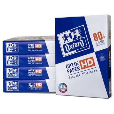 Oxford kopiering/skrivarpapper, premium, 2 500 ark, DIN A4-papper, 1 låda med 5-pack Oxford kopiering/skrivarpapper, premium, 2 500 ark, DIN A4-papper, 1 låda med 5-pack