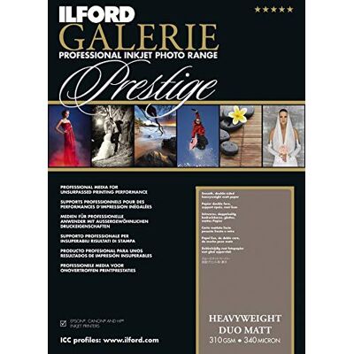 Ilford GALERIE Tung Duo Matt 310 gsm 127 mm x 178 mm 50 ark Ilford GALERIE Tung Duo Matt 310 gsm 127 mm x 178 mm 50 ark