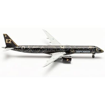 Herpa modellflygplan Embraer E195-E2 "Tech Lion" – PR-ZIQ, skala 1:500, modell, samlarobjekt, flygplan utan ställ, metallfigur Herpa modellflygplan Embraer E195-E2 "Tech Lion" – PR-ZIQ, skala 1:500, modell, samlarobjekt, flygplan utan ställ, metallfigur