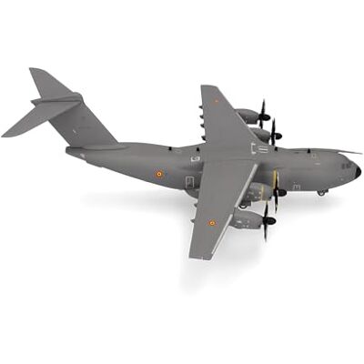 Herpa Flygplansmodell Belgian Air Component Airbus A400M Atlas – 20th Sqn, 15th Air TW, Melsbroek AB – CT-02, miniatyr i skala 1:200, samlarobjekt, modell utan ställ, metall Herpa Flygplansmodell Belgian Air Component Airbus A400M Atlas – 20th Sqn, 15th Air TW, Melsbroek AB – CT-02, miniatyr i skala 1:200, samlarobjekt, modell utan ställ, metall
