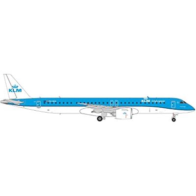 Herpa - KLM Cityhopper Embraer E195-E2, 572071, flerfärgad Herpa - KLM Cityhopper Embraer E195-E2, 572071, flerfärgad