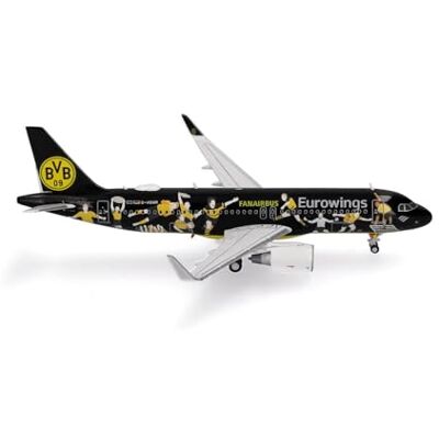 Herpa Eurowings Airbus A320 BVB Fanairbus D-AEWM, 562829 Herpa Eurowings Airbus A320 BVB Fanairbus D-AEWM, 562829