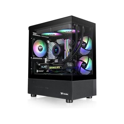 Thermaltake Visa 170 TG ARGB svart mikro-ATX-fodral; 3 x 120 mm ARGB-fläktar ingår; stöder upp till 280 mm kylare; främre och sida dubbel härdad glaspanel; CA-1Z4-00M1WN-00; 3 års garanti Thermaltake Visa 170 TG ARGB svart mikro-ATX-fodral; 3 x 120 mm ARGB-fläktar ingår; stöder upp till 280 mm kylare; främre och sida dubbel härdad glaspanel; CA-1Z4-00M1WN-00; 3 års garanti