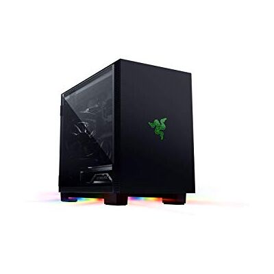 Razer Tomahawk Mini-ITX Gamingchassi med Chroma RGB (Dubbelsidiga svängluckor med härdat glas, Dammfilter, Stöd för kylare upp till 240 mm, Kabelhantering) Razer Tomahawk Mini-ITX Gamingchassi med Chroma RGB (Dubbelsidiga svängluckor med härdat glas, Dammfilter, Stöd för kylare upp till 240 mm, Kabelhantering)