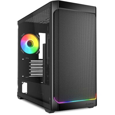 Sharkoon MK4W RGB Strip svart, mATX PC-hölje Sharkoon MK4W RGB Strip svart, mATX PC-hölje