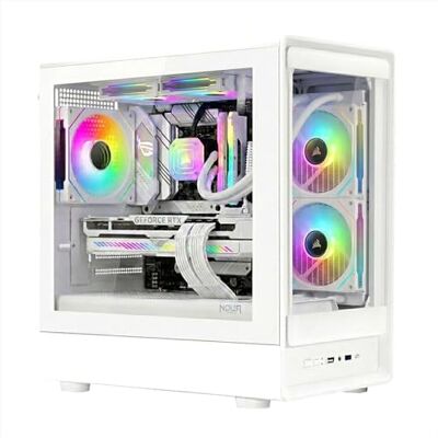 Noua Nexus PH100, Case Gaming MicroATX Kompakt, ARGB-PWM-fläkt, Dubbelfönster härdat glas, Micro Tower med USB 3.0 och TYPE-C, Vit Noua Nexus PH100, Case Gaming MicroATX Kompakt, ARGB-PWM-fläkt, Dubbelfönster härdat glas, Micro Tower med USB 3.0 och TYPE-C, Vit