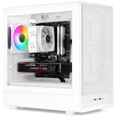 Noua Nexus PH200, Case Gaming MicroATX Kompakt, ARGB-PWM-fläkt, Micro Tower med USB 3.0 och TYPE-C, Framsida i härdat glas, Vit Noua Nexus PH200, Case Gaming MicroATX Kompakt, ARGB-PWM-fläkt, Micro Tower med USB 3.0 och TYPE-C, Framsida i härdat glas, Vit