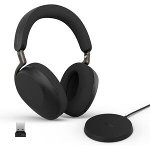 Jabra Evolve3 85 Over-Ear Trådlöst Bluetooth Headset med Mikrofon & Laddningsstation för Arbete, USB-A, AI Röstsamtal, Adaptiv ANC, 25h Batteri, för Mötesappar, Svart Jabra Evolve3 85 Over-Ear Trådlöst Bluetooth Headset med Mikrofon & Laddningsstation för Arbete, USB-A, AI Röstsamtal, Adaptiv ANC, 25h Batteri, för Mötesappar, Svart