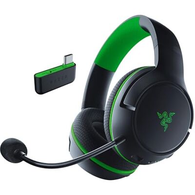 Razer Kaira HyperSpeed – trådlöst spelheadset med flera plattformar för Xbox (HyperSpeed Wireless, TriForce 50 mm drivrutiner, HyperClear Cardioid Mic, FlowKnit Memory Foam-kuddar) svart Razer Kaira HyperSpeed – trådlöst spelheadset med flera plattformar för Xbox (HyperSpeed Wireless, TriForce 50 mm drivrutiner, HyperClear Cardioid Mic, FlowKnit Memory Foam-kuddar) svart