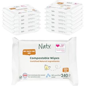 Naty Våtservetter - Känslig, Parfymfri, Resepaket Naty Våtservetter - Känslig, Parfymfri, Resepaket