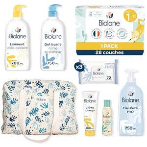 Biolane Maternity Box Baby Baby Care Kit skötväska & babyvård blöja, H2O våtservetter Biolane Maternity Box Baby Baby Care Kit skötväska & babyvård blöja, H2O våtservetter