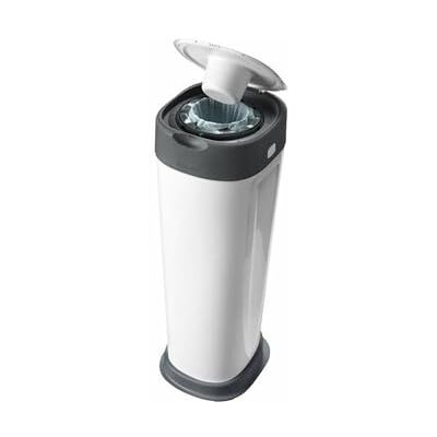 Tommee Tippee Twist & Click, XL-blöjhink, rymmer upp till 60 blöjor, 76 cm hög, miljövänligare system med hållbart framställd och antibakteriell Greenfilm-folie Tommee Tippee Twist & Click, XL-blöjhink, rymmer upp till 60 blöjor, 76 cm hög, miljövänligare system med hållbart framställd och antibakteriell Greenfilm-folie
