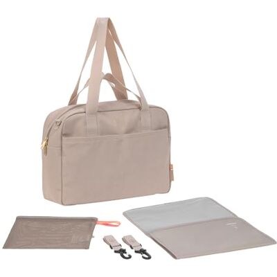 Lassig LÄSSIG Baby Wickeltasche mit Tragegriff und Wickelunterlage, barnvaktsväska, wasserabweisend/GRE vardagsväska, Humus Lassig LÄSSIG Baby Wickeltasche mit Tragegriff und Wickelunterlage, barnvaktsväska, wasserabweisend/GRE vardagsväska, Humus