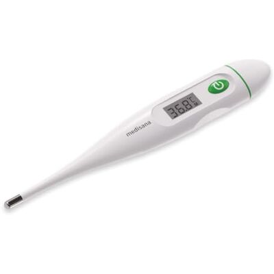 Medisana TM 200 digital febertermometer, digital termometer med feberlarm för munnen, armhålan, ändtarmen, vattentät, flexibel spets, för spädbarn, barn, vuxna Medisana TM 200 digital febertermometer, digital termometer med feberlarm för munnen, armhålan, ändtarmen, vattentät, flexibel spets, för spädbarn, barn, vuxna