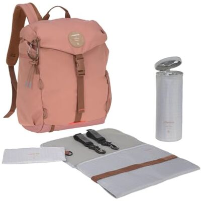 Lassig LÄSSIG Baby skötryggsäck med skötunderlägg, barnvagnsfastsättning, flaskvärmare, vattenavvisande hållbart producerad/utomhus ryggsäck, rost, 1 styck (1-pack) Lassig LÄSSIG Baby skötryggsäck med skötunderlägg, barnvagnsfastsättning, flaskvärmare, vattenavvisande hållbart producerad/utomhus ryggsäck, rost, 1 styck (1-pack)
