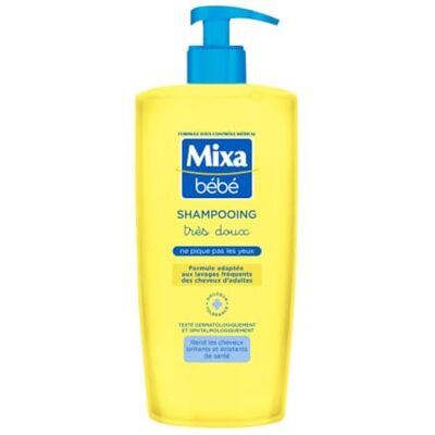 Mixa Baby mycket mjukt schampo för hårläder för spädbarn och frekvent tvättning av vuxna hår mjukhet, mjukhet och glans kliar inte in i ögonen 750 ml Mixa Baby mycket mjukt schampo för hårläder för spädbarn och frekvent tvättning av vuxna hår mjukhet, mjukhet och glans kliar inte in i ögonen 750 ml