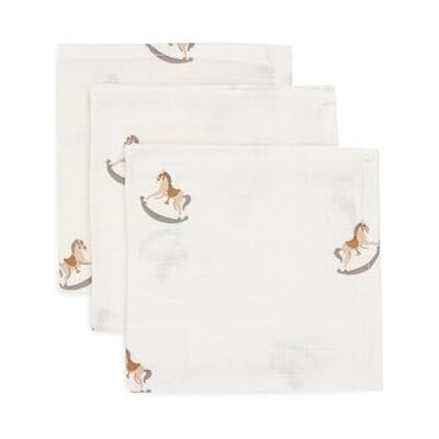 Jollein dregellappar baby – nostalgisk ride – 3-pack – 31 x 31 cm – 100% bomull – muslindukar baby – OEKO-TEX certifierad Jollein dregellappar baby – nostalgisk ride – 3-pack – 31 x 31 cm – 100% bomull – muslindukar baby – OEKO-TEX certifierad